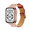 Brązowe pasma obserwacyjne dla projektanta Apple Watch Series 7 pasek Strap Smart Watches S7 38mm do 45 mm Universal Skórzany Bransoletki projektanci zegarków smartwatch pasy au USA uk CA