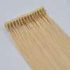 Nouvelle Arrivée Top Qualité Cuticule Aligné Remy Cheveux 6D Pré-collé Extensions de Cheveux Humains Noir Brun Blonde Couleur 613 # 0.8Gram un brin 300 brins Pack