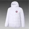 21-22 Hajduk Split Hnk Men's Down Hoodie Jacket Winter Leisure Sport Coat Full Zipper Sports Outdoor Warm Sweatshirt Logo Custom