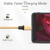 Telefon kabel danych USB Zaneleble 5A Super szybkie ładowanie Spring Pleciony typ Cable kabla Ładowarka C dla Huawei Xiaomi Samsung