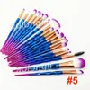 20pcs Diamond Makeup Brushes Set Mascara Brush Eyeshadow Eyeliner Lip Brush Face Blender Powder Concealer Make up Kit rose gold Co2142680