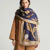 Lenços de inverno lenço de ferro torre de cashmere xale feminino quente dupla lidu lady lady moda bandana pashmina 220812