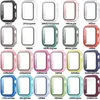 Voor Apple watch case 45mm 44mm 41mm 38mm 40mm serie 3/4/5/6/7/SE horloge cover met gehard glas in doos