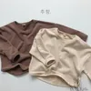 Sweat-shirt à capuche de Style coréen INS pour petits garçons et filles, vêtements de printemps et d'automne pour enfants, pulls vierges