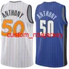 Новые 7 Killian Hayes Jersey 9 Deni Avdija 13 Kira Lewis Jr 50 Cole Anthony Blue White Red Black Basketball Edition