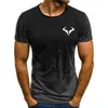 T-shirt da uomo con stampa 3D, manica corta, moda, girocollo, casual estivo, T 220623