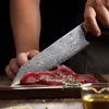 Профессиональный шеф -повар нож Damascus нержавеющая сталь 67 слои японские кухонные ножи Santoku Bone Meat Cleaver Cloing