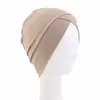 Model katoen onderstreping moslim binnenkast hijab vrouwen kruis haarverzorging motorkap tulband chemo ninja cover hoed hoofddoek wrap beanies