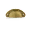 Retro Cabinet Knobs Handles Metal Home Drawer Cabinets Door Handle Furniture Knob Hardware Cupboard Antique Brass Shell Pull Handle TH0048