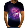 T-shirts homme Camiseta De Manga Corta Con Estampado 3D Estrellas Ropa Moderna Juvenil Vitalidad Divertida Nueva Para Verano 2022Homme