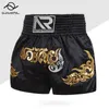 Short Homme Muay Thai Pantalon Femme Homme Broderie MMA Enfants Sanda Sparring Combat Boxe Formation Uniforme Respirant Court KickboxingHomme