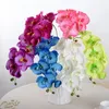 Orchid Artificial Flowers DIY Butterfly Orchid Flower Bouquet Phalaenopsis Wedding Party Home Decoration