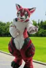 Pelliccia lunga Husky Dog Fox Mascot Costume Fursuit Halloween Suit New Furry Suit Cartoon Outfits