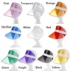 Chapéus de aba larga Moda Summer Sun Hat Woman homem transparente viseira clara plástico adulto protetor solar tap sunhat unissex ao ar livre hatswide