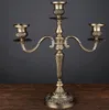 Bronze Candélabre En Métal 5arms3 bras Bougeoirs Décoration De Mariage bâtons Événement Stand Table Pièce Maîtresse 220809