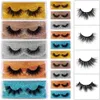 3d Mink Eyelashes 15 styles Lashes Pack Natural Thick False Eyelashes Handmade Makeup Fake Eyelashes with eye lash brush