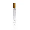 10 ml vierkante voorkeur Mini Clear Glass Essentiële olie Parfum Fles Spray Atomizer Portable Travel Cosmetische container Parfum Flessen C0621G03