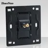 Smart Home Control Retro Switch 1-4 Gang 2 Way Black PC Matte Panel Wall Light Brass Lever Toggle Single Dual