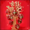 Cadeau -wrap nieuwe aankomst kerstdoos ijzeren bal ronde snoepgasten verpakking dhlng