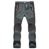 Men's Pants Men's Pants Winter Warm Cargo Stretch Men Women Waterproof Windproof Soft Shell Fleece Trousers Male Tactical Military Work 5XLMen's Z230728