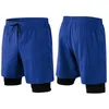 Summer Breattable 2 i 1 Running Shorts Men Snabbt torr gymmet Fitness Bottoms med inre foderträning Sportkläder Anpassad 220704