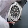 Herren automatische mechanische Uhr Watch Diver Best Edition Schwarzes Zifferblatt auf schwarzem Gummi -Gurt A3120 V10 42mm Bewegung Automatische Herren Uhr