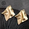 Orecchini a bottone in oro argento colore Goth Orecchini di marca di moda all'ingrosso Decorazione femminile vintage Pendientes geometrici Regalo di Natale Moni22