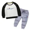 Ensembles enfant survêtement garçons vêtements enfants à capuche pantalons de survêtement Jogging costume mode décontracté sauvage bébé vêtements filles vêtements