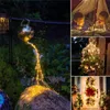 Strängar utomhus 8 -lägen LED Solar Lamp String Lights 100/300 lysdioder Fairy 32m 22m Juldekoration Party Garland Garden Watertoled Stri