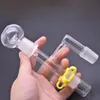 18 mm 14 mm mannelijke vrouwelijke joint glazen olie -terugver leidingkit met 90 graden glazen adapterkoepel voor waterpijp rig bongs