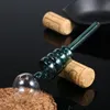 Kleurrijke spiraalvormige handleidingen speciale glazen olie brander pijp tobco droge kruid grote bal water bubbler roken buizen dik glazen buis pyrex nagel tips groen blauw roze zwart