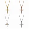 12st Simple Jesus Cross Pendant Halsband för Women Girl Wedding Party Smycken Gift