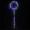 Decorazione per feste Palloncino Bobo a LED con bastone da 31,5 pollici Palloncino a stringa da 3 metri Natale Halloween Matrimonio Compleanno