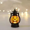 LED Halloween Pumpkin Lantern Lamp Ghost Party Rekvisita hängande nattljus Ljusdekorationer Hem Bar Kids Toy Outdoor Yard Decor HY0445