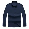 Herrklänningskjortor 8xl 7xl 2022 Business Oversize Mens Shirt Lång ärm Formell Loose For Men Brand Clothes Camisa Masculinamen's Ver