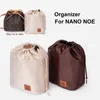 Cordon sac à main organisateur insérer haute qualité pochette en nylon femmes sac intérieur doublure stockage pour NANO NOE sac à main Mini Shaper 220611