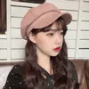 Berets Hüte Für Frauen Winter Herbst Retro Achteckigen Hut Weiblichen Koreanischen Maler Sboy Kappe Einfarbig Gorras Weichen