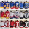 Mens 1996 빈티지 # 2 Al Macinnis Hockey Jerseys 블루 스티치 셔츠 2002 국가 팀 레드 블랙 패치 M-XXXL