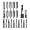 22pcs screw extractor screwdrivers set High speed steel reverse tooth and wire removal tool broken screws extractor