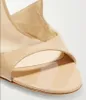 Top Design Women's Lang Metallic Leather Sandals Stiletto Lady High Heels Dress Party Wedding Bridal Gift с коробкой, EU35 -43