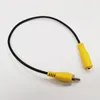 Cabos de áudio, banhado a ouro 3,5mm mono fêmea plugue para RCA masculino AV conector cabo cerca de 30cm / 10pcs