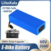 LiitoKala 60V 20AH li-ion ebike Batterie 1500W Batterie de vélo électrique 60V20AH Batterie de scooter avec chargeur 30A BMS 67.2V 5A