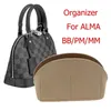 For Alma BB bag Insert Organizer Makeup Small Hand Organize Inner Purse Portable Cosmetic bing Shell organizer Christmas 220621