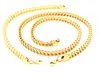 18K Gold Plated Chain Men's Positive Negative Necklace Bracelet Set