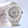 Volldiamantuhr für Herren, automatische mechanische Uhren, 41 mm, mit diamantbesetztem Stahl, Damen-Business-Armbanduhr, Armband, Montre de Luxe GIF YJ7B