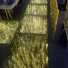 Showdekoration, goldene Sternen-LED-Tanzfläche, DMX-Steuerung