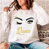 Kadın Hoodies Sweatshirts Kadın O yaka kirpikler Kirpikleri M Bir Günlük Kıyafet Kazakları Bayanlar Bahar Sonbahar Kış Kadınları Kadın Swea