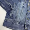 21FW High-End falska tvådelade jeanshuvjackor för män Kvinnor Populära Casual Splicing Rocks High Street Höst Vinterjacka Ytterkläder TJMJYJK597