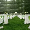 10 m x 48 cm Crystal Organza Tiulle Roll Fabryka Party DIY Krzesła osłona Sheer Wedding Arch Dekorato