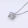 Liebe Herz Knoten Anhänger Halskette für Frauen Wholeale Valentinstag Muttertag Schmuck Geschenk